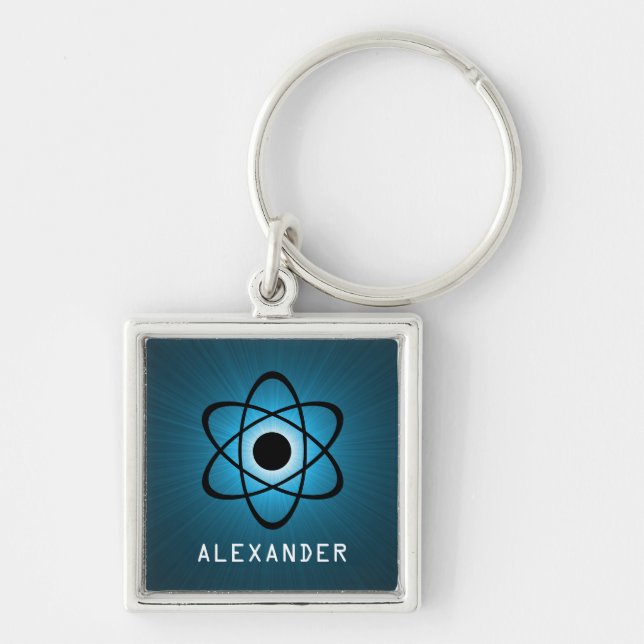 Llavero Nerdy Atomic Premium Keychain, Azul (Frente)
