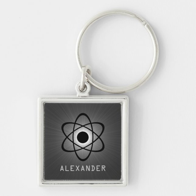 Llavero Nerdy Atomic Premium Keychain, gris (Frente)