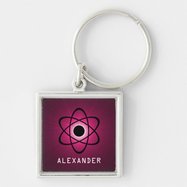Llavero Nerdy Atomic Premium Keychain, rosa (Frente)