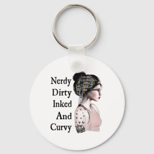 Llavero Nerdy Dirty Inked &amp; Curvy Reading Lovers Tatto