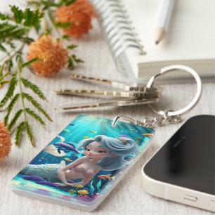 Llavero Nerina – La gentil sirena de los sueños de coral.