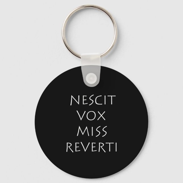 Llavero Nescit vox miss reverti (Anverso)