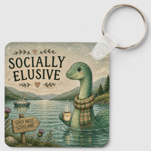 Llavero Nessie críptida acogedora socialmente esquiva Loch