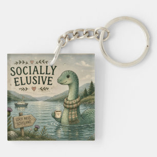Llavero Nessie esquiva socialmente críptido acogedor Loch