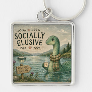 Llavero Nessie esquiva socialmente críptido acogedor Loch