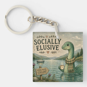 Llavero Nessie esquiva socialmente criptozoología Loch Nes
