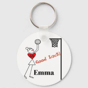 Llavero Netball de la buena suerte