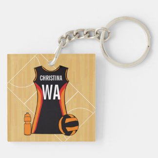 Llavero Netball personalizado único