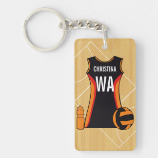 Llavero Netball personalizado único