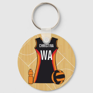 Llavero Netball personalizado único
