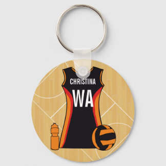 Llavero Netball personalizado único
