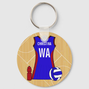 Llavero Netball personalizado único