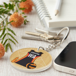 Llavero Netball personalizado único