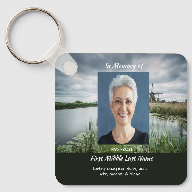 Llavero Netherlands windmill Holland Memorial Keepsake  (Anverso)