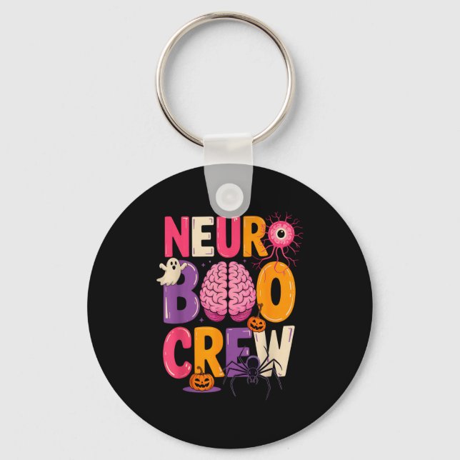 Llavero Neuro Boo Crew Halloween Anatomical Brain Anatomy  (Anverso)