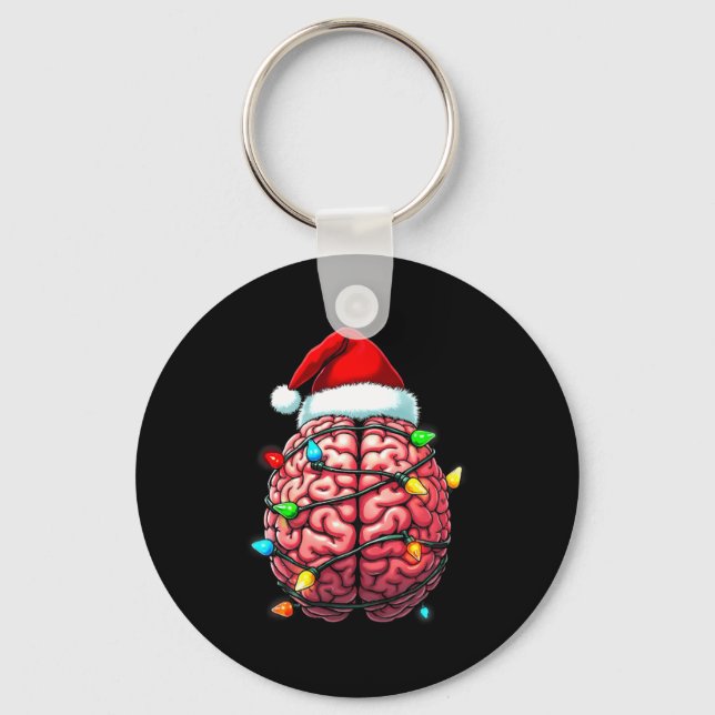 Llavero Neuro Nurse Xmas Santa Hat Neurology Premium Tri-b (Anverso)