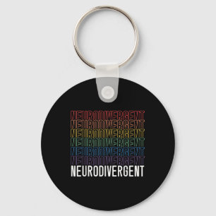 Llavero Neurodivergencia Neurodiversidad Arcoiris Adhd Asd