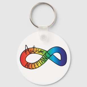 Llavero Neurodiversidad Autismo aceptación Arcoiris