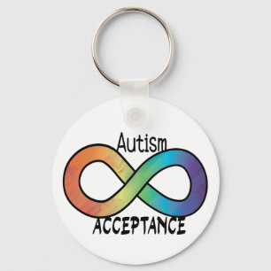 Llavero Neurodiversidad Autismo aceptación Arcoiris