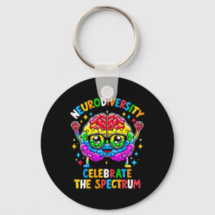 Llavero Neurodiversidad Autismo cerebral Conciencia