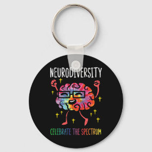 Llavero Neurodiversidad Autismo cerebral Conciencia Asd Ad
