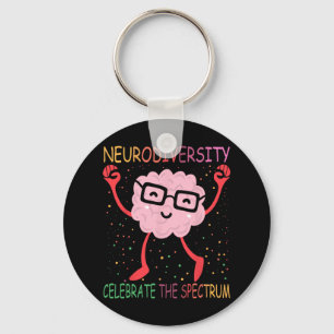 Llavero Neurodiversidad Autismo cerebral Conciencia Asd Ad