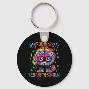 Llavero Neurodiversidad Autismo cerebral Conciencia Asd Ad