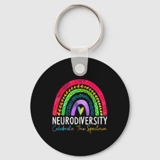 Llavero Neurodiversidad Autismo Espectro Asd Adhd Rainbow