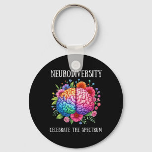 Llavero Neurodiversidad Sensibilización sobre Adhd Cerebro