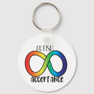 Llavero Neurodiversity Autism Acceptance Rainbow