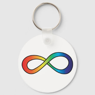 Llavero Neurodiversity Autism Awareness Acceptance Rainbow