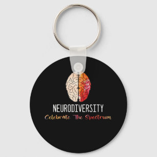 Llavero Neurodiversity Autism Spectrum ASD ADHD Rainbow