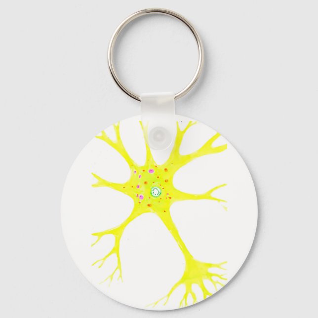 Llavero Neurona amarilla (Anverso)
