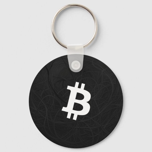 Llavero Neurona Bitcoin Negra (Anverso)