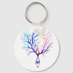 Llavero Neurona Purkinje colorida