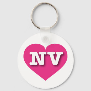 Llavero Nevada Hot Pink Heart - Amo NV