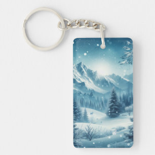 Llavero Nevada Winter Mountain