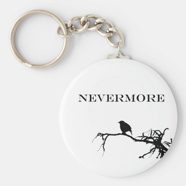 Llavero Nevermore Raven Poem Edgar Allan Poe Design (Frente)