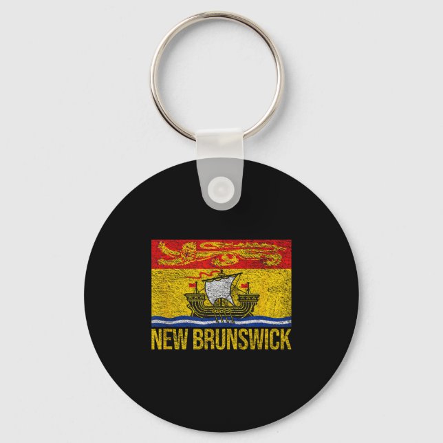 Llavero New Brunswick Flag Canada  (Anverso)
