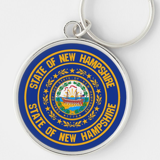 Llavero New Hampshire Round Emblem (Frente)
