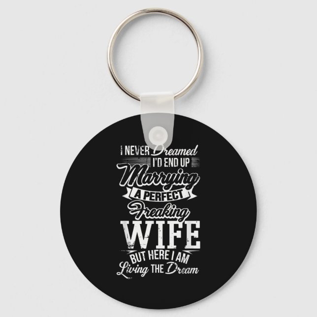 Llavero New Husband Wedding Anniversary Couple Hubby Gift  (Anverso)