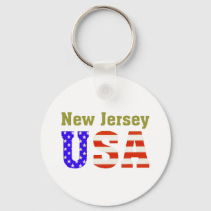 Llavero ¡New Jersey los E.E.U.U.!