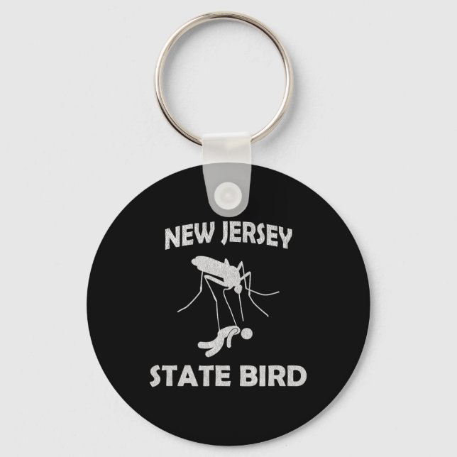 Llavero New Jersey Mosquito State Bird Funny Outdoors  (Anverso)
