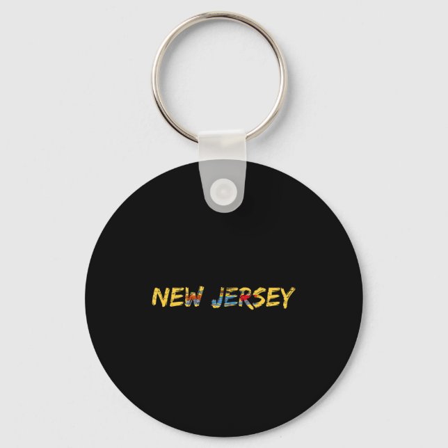 Llavero New Jersey, New Jersey Flag  (Anverso)