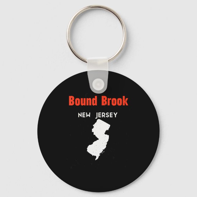 Llavero New Jersey Usa State America New Jerseyite Bound B (Anverso)