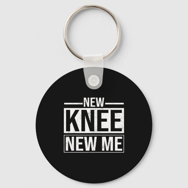 Llavero New Knee New Me Funny Knee Replacement Surgery Rec (Anverso)