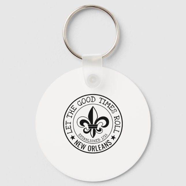 Llavero New Orleans Let The Good Times Roll Fleur De Lis S (Anverso)