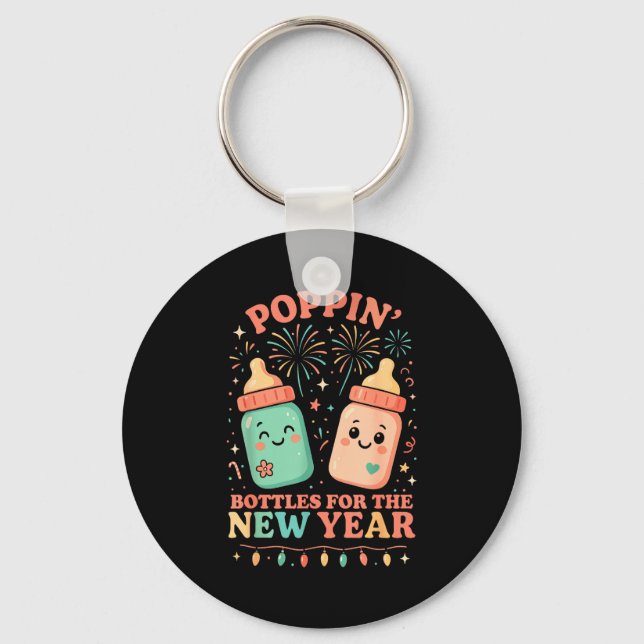 Llavero New Years Shirt, Nurse Png Bottles For The New Yea (Anverso)