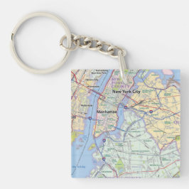 Llavero New York City Metro Area Wall Map