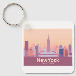 Llavero New York City USA Pastel Travel